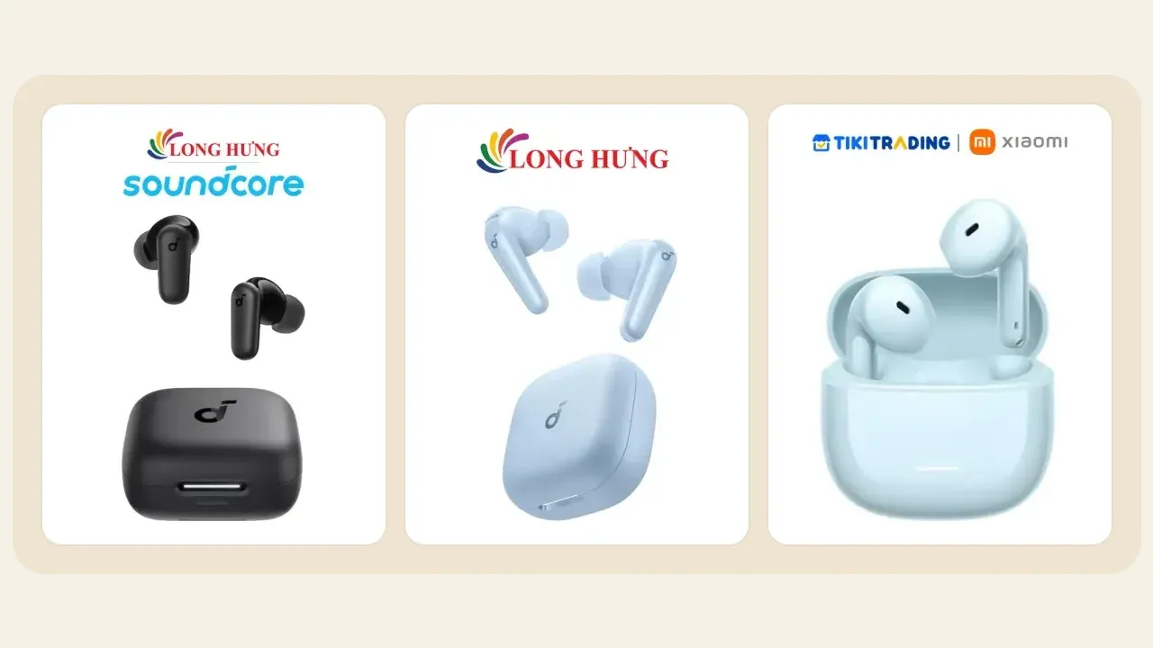 Tai nghe true wireless dưới 1 triệu 2026: so sánh Soundcore R50i NC, R60i NC và Redmi Buds 8 Active